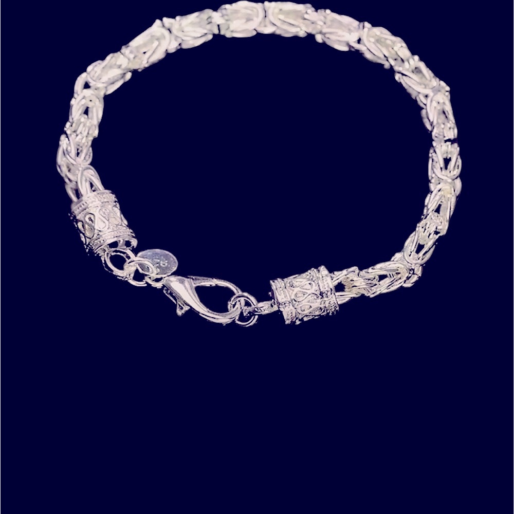 925 Sterling Silver Chain for men Exquisite Twisted Bracelet